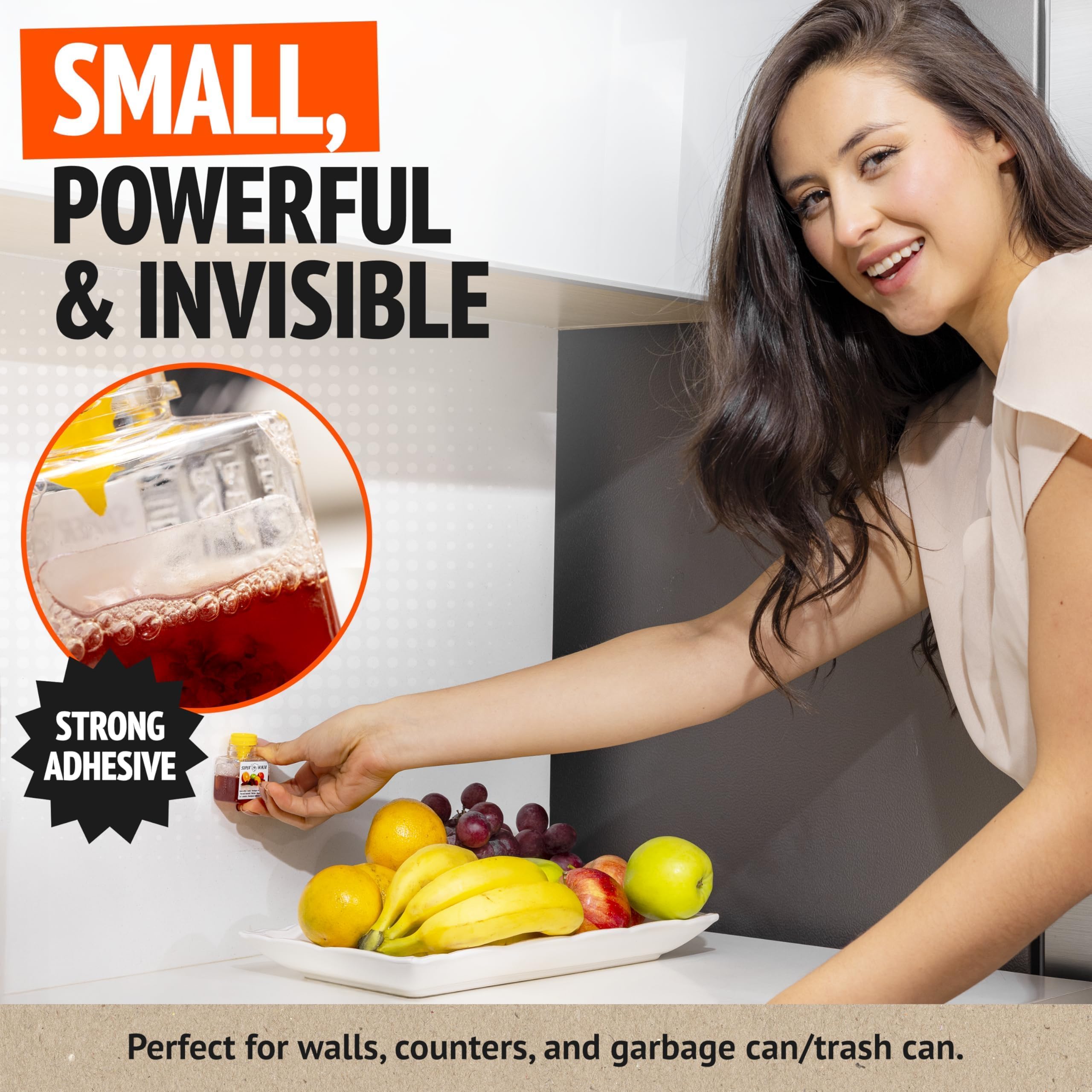 Super Ninja bottle next to common items for quick size comparison
