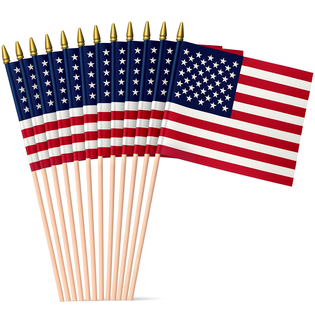 Super Tough flag front view showing full stars and stripes for clear display benefit