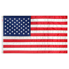 Super Tough American flag front view showing colors and durable construction benefit durable display