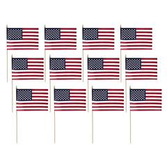 Super Tough front view flag showing colors and neat edges for clear display