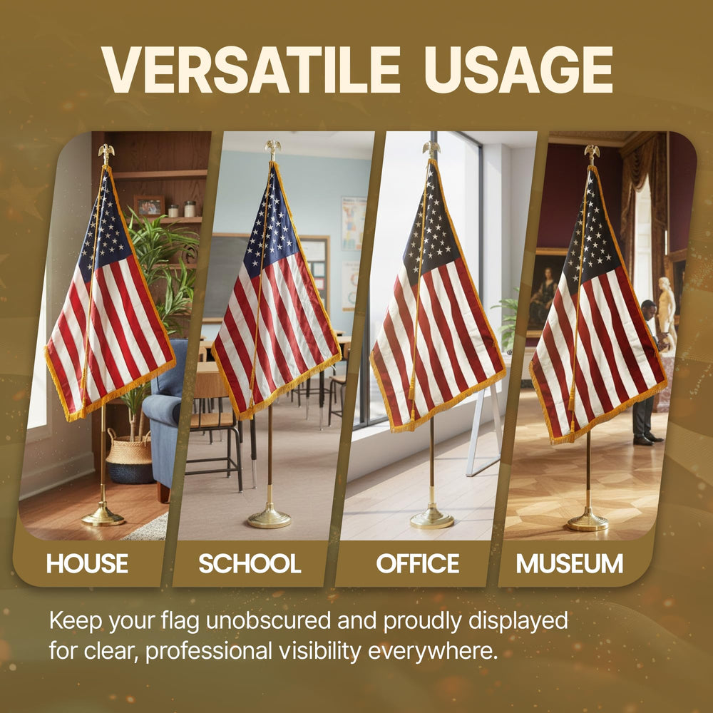 Super Tough installed in office setting providing professional flag presentation