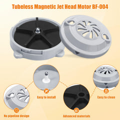superbobi magnetic impeller closeup showing tool-free removal for quick cleaning