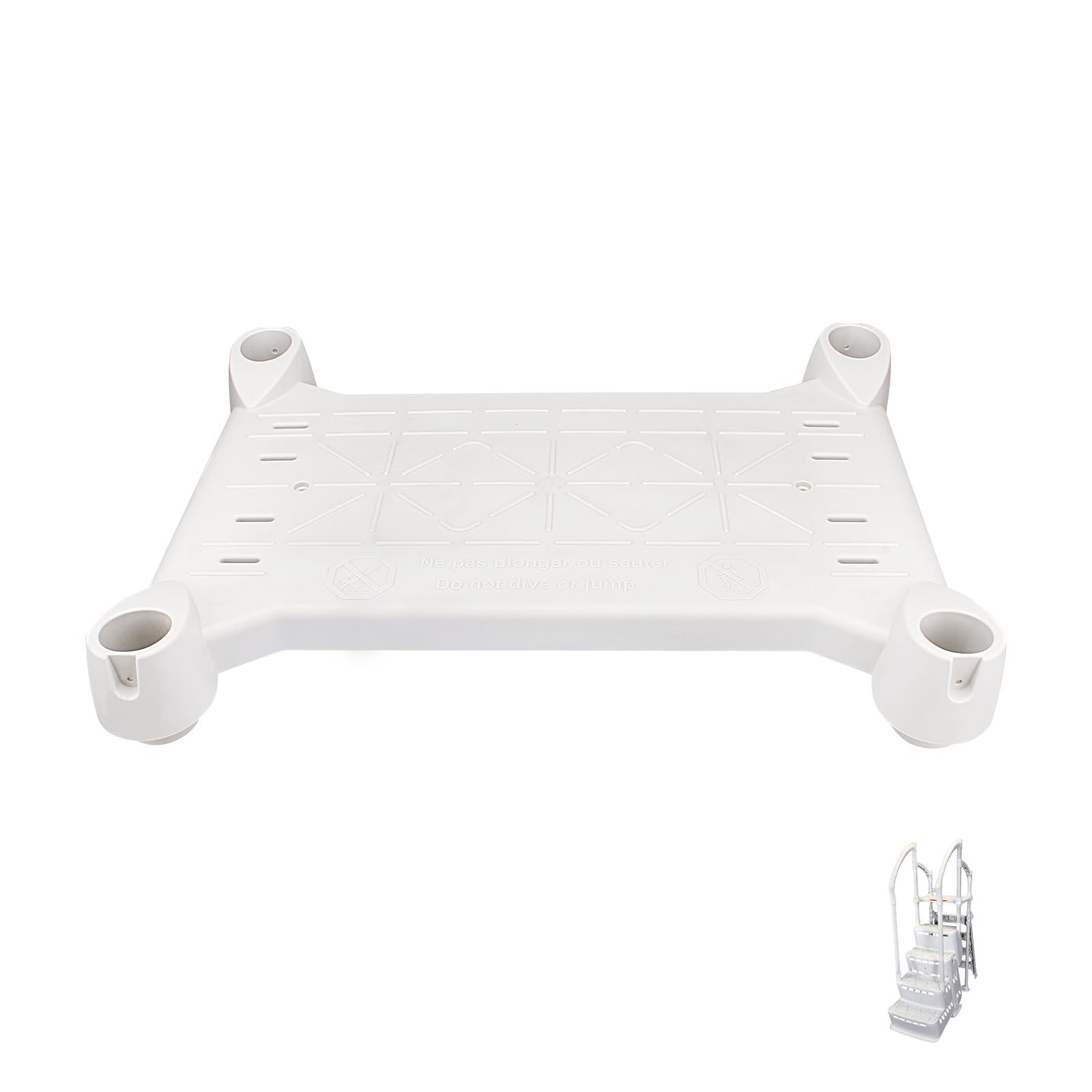 superbobi front view of replacement platform showing fit and stability benefit