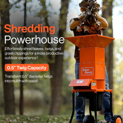 SuperHandy close-up of three blades highlighting shredding performance and durability
