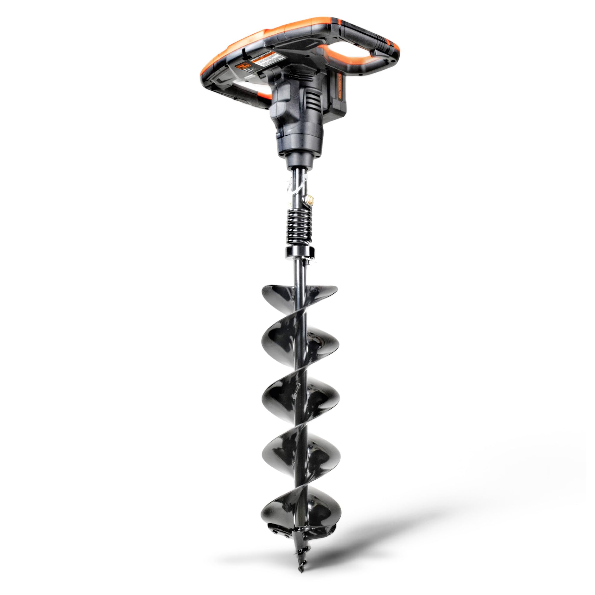 SuperHandy kit front view showing power head, steel bit and accessories for easy setup