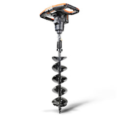 SuperHandy kit front view showing power head, steel bit and accessories for easy setup