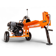 SuperHandy front view of log splitter showing compact, portable design and ease of transport