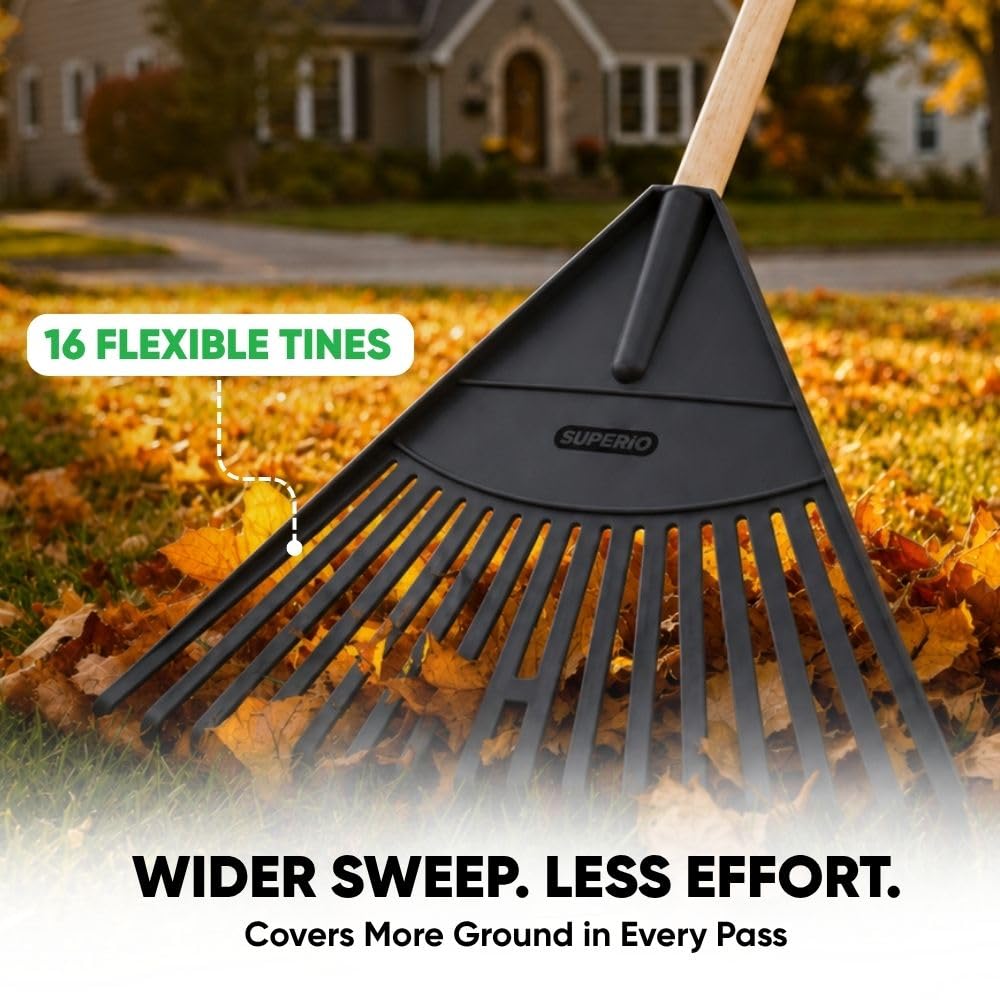 Superio retail packaging displaying two rakes ready for gifting