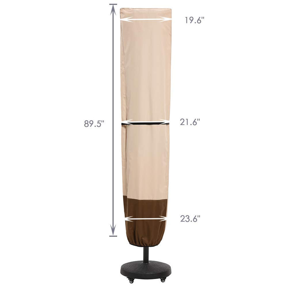 SUPERJARE collapsed rod and cover folded compactly for easy storage benefit