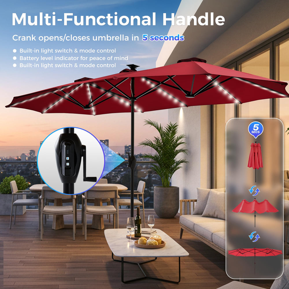 SUPERJARE pole and crank mechanism showing easy opening and secure lift