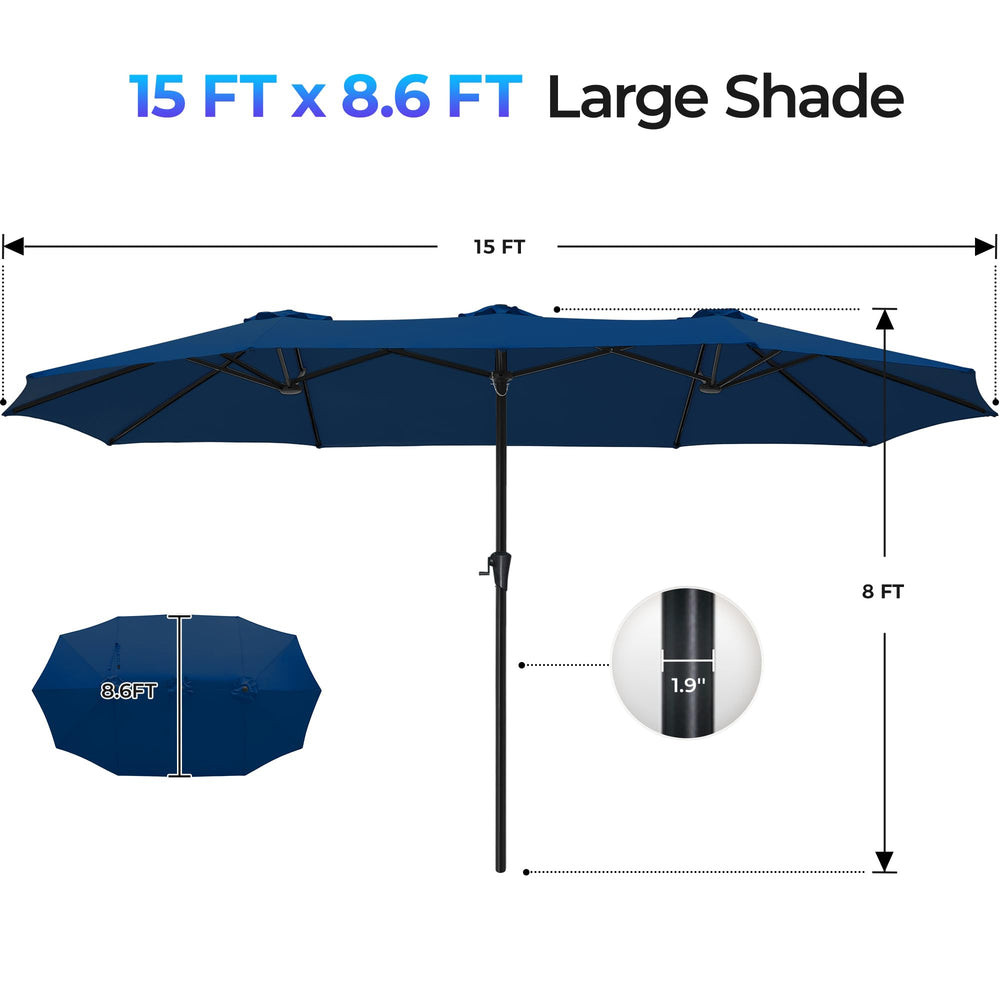 SUPERJARE poolside lifestyle scene offering cool, comfortable shade