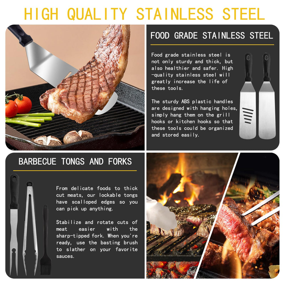 supernal heat-resistant handles close view showing secure grip and burn protection
