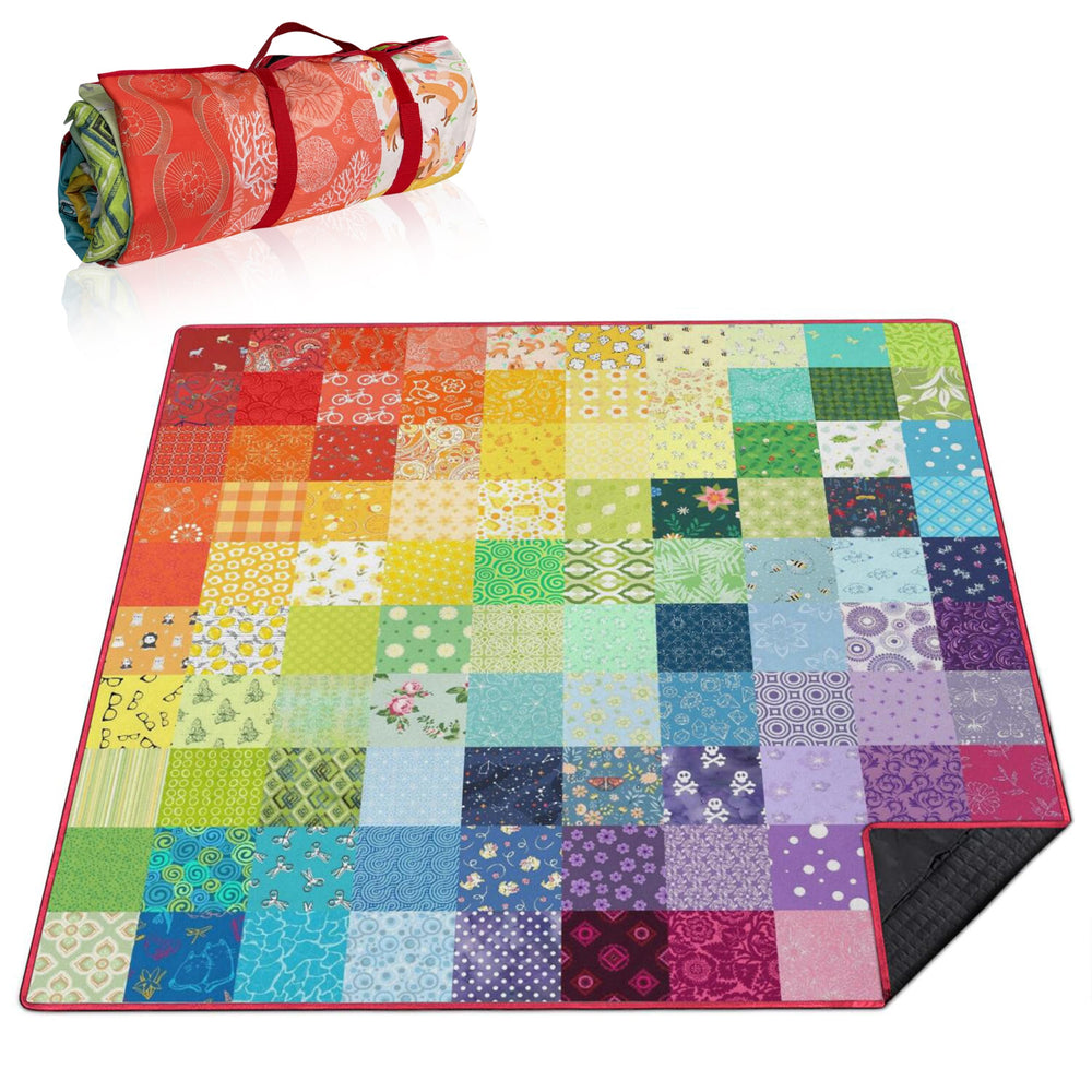 Supfitness blanket front view showing full boho pattern and size benefits
