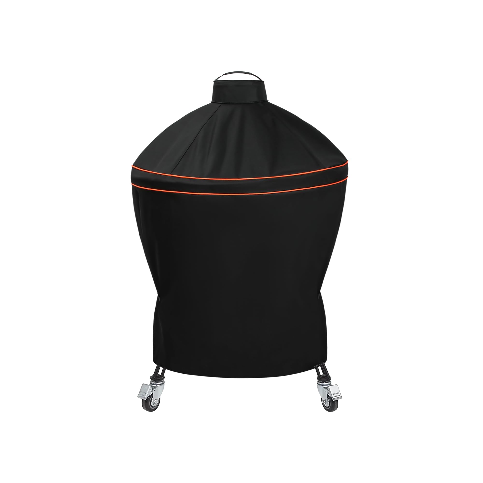 Suphomeware front view covering kamado grill showing full weather protection