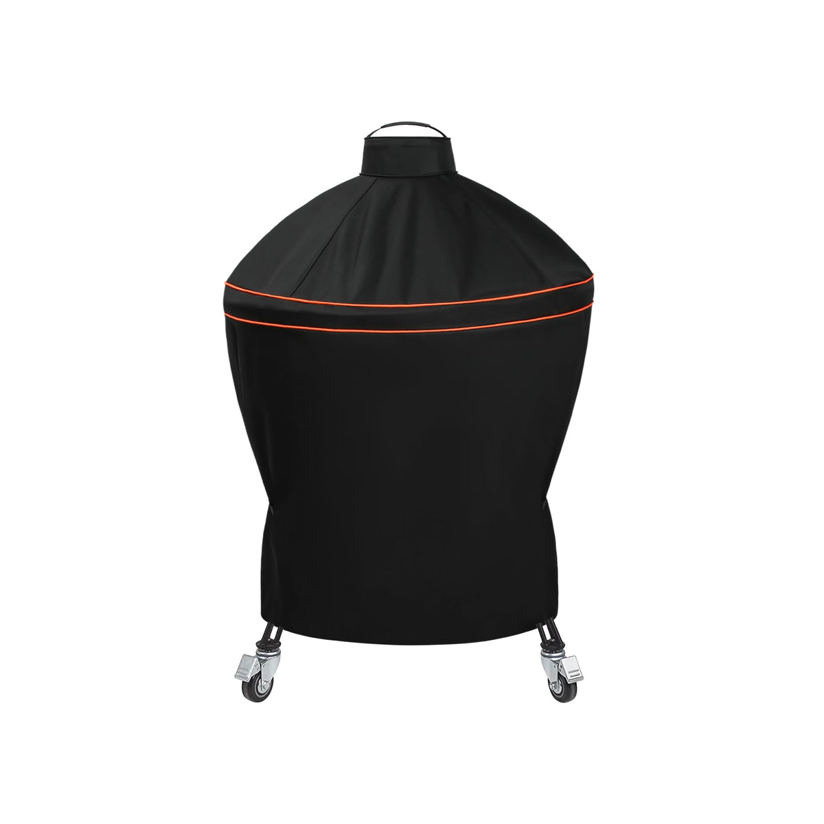 Suphomeware front view covering kamado grill showing full weather protection