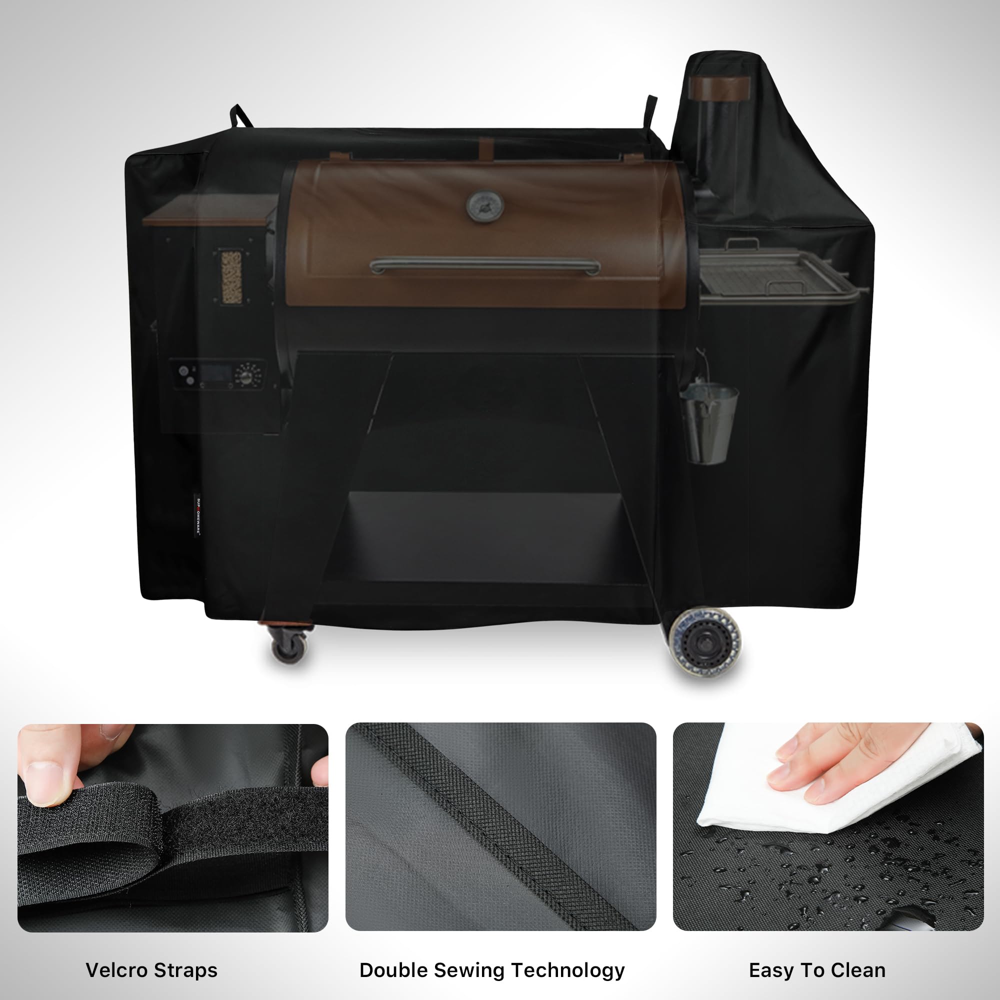 Suphomeware cover next to chair showing scale and fit benefit