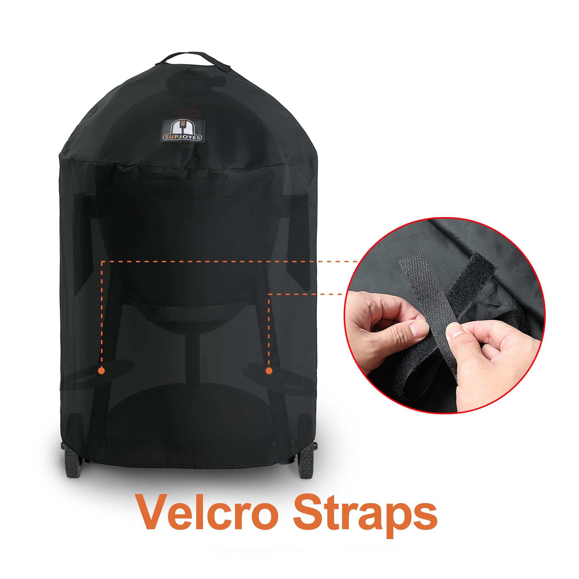 SUPJOYES handle close-up demonstrating easy lift and fitting convenience