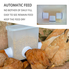 Suplklz close-up of 3-inch feed port and stopper lid keeping feed dry and clean