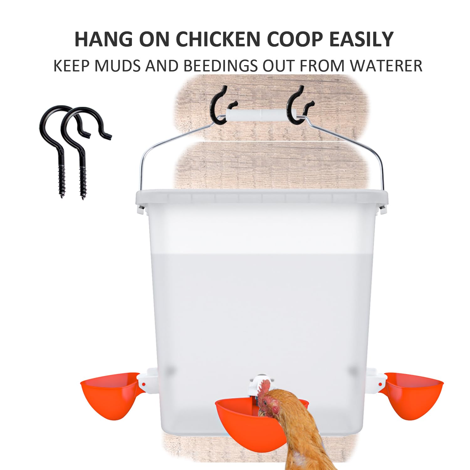 Suplklz next to standard bucket showing scale and large capacity for fewer refills