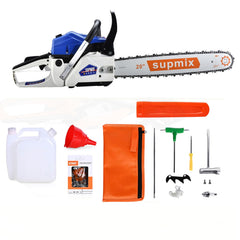 SUPMIXTOOLS close-up of 62cc engine highlighting durable build and consistent power