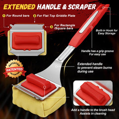 SUPOWER close-up of uneven textured brush head that lifts residue efficiently