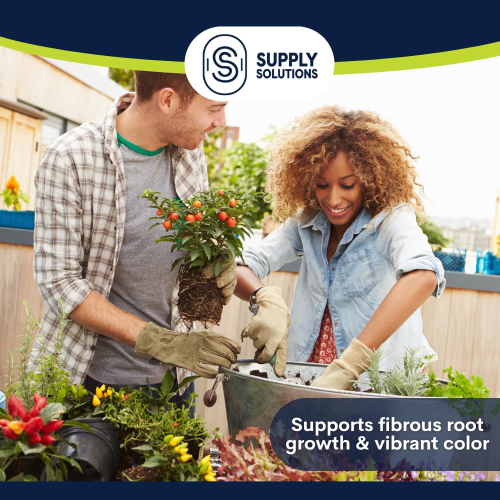 Supply Solutions used in container garden supporting balanced growth in pots