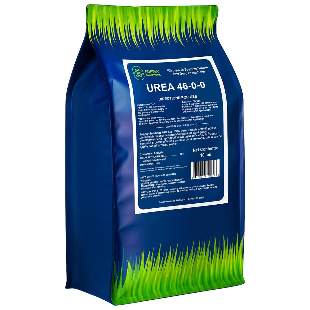 Supply Solutions front packaging showing 10 lb bag and clear product ID benefits