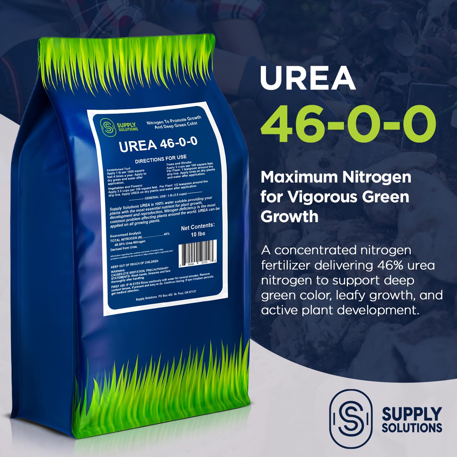 Supply Solutions urea granules closeup texture for quick nitrogen release