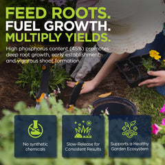 Supply Solutions mixed into potting soil to improve transplant root development