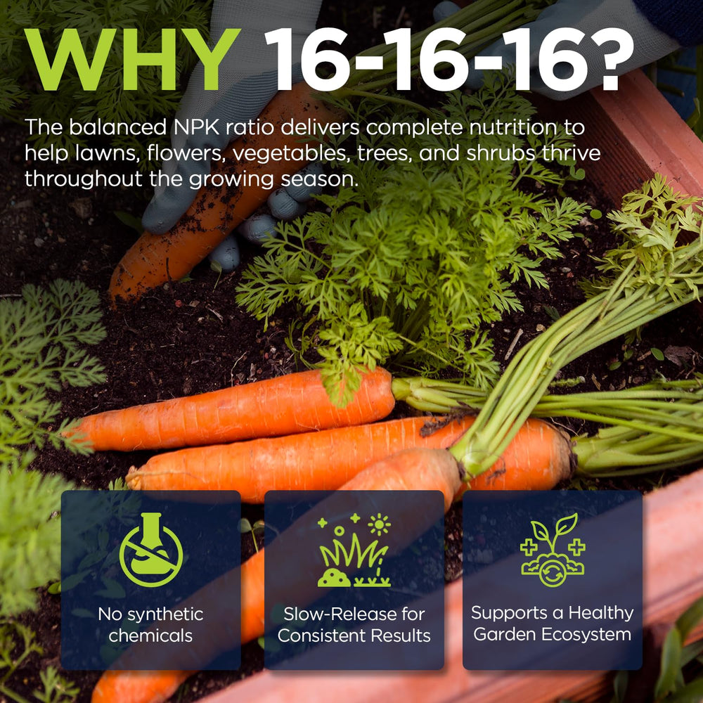 Supply Solutions size comparison with hand illustrating compact 5 lb bag convenience