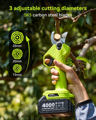 Supstable extended pole in garden demonstrating safe high-reach trimming benefit