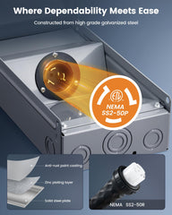 SURAIELEC open cover detail revealing roomy interior for easier wiring benefit