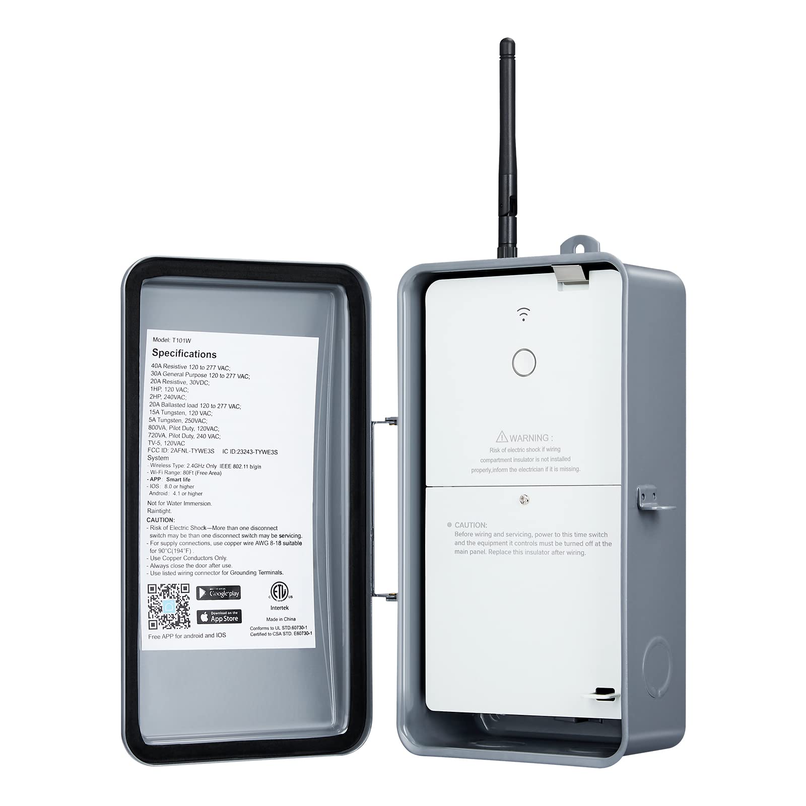 SURAIELEC front panel metal enclosure showing sturdy build and weather protection