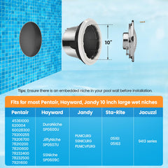 SURAIELEC installed in pool demonstrating even underwater lighting and safety benefit