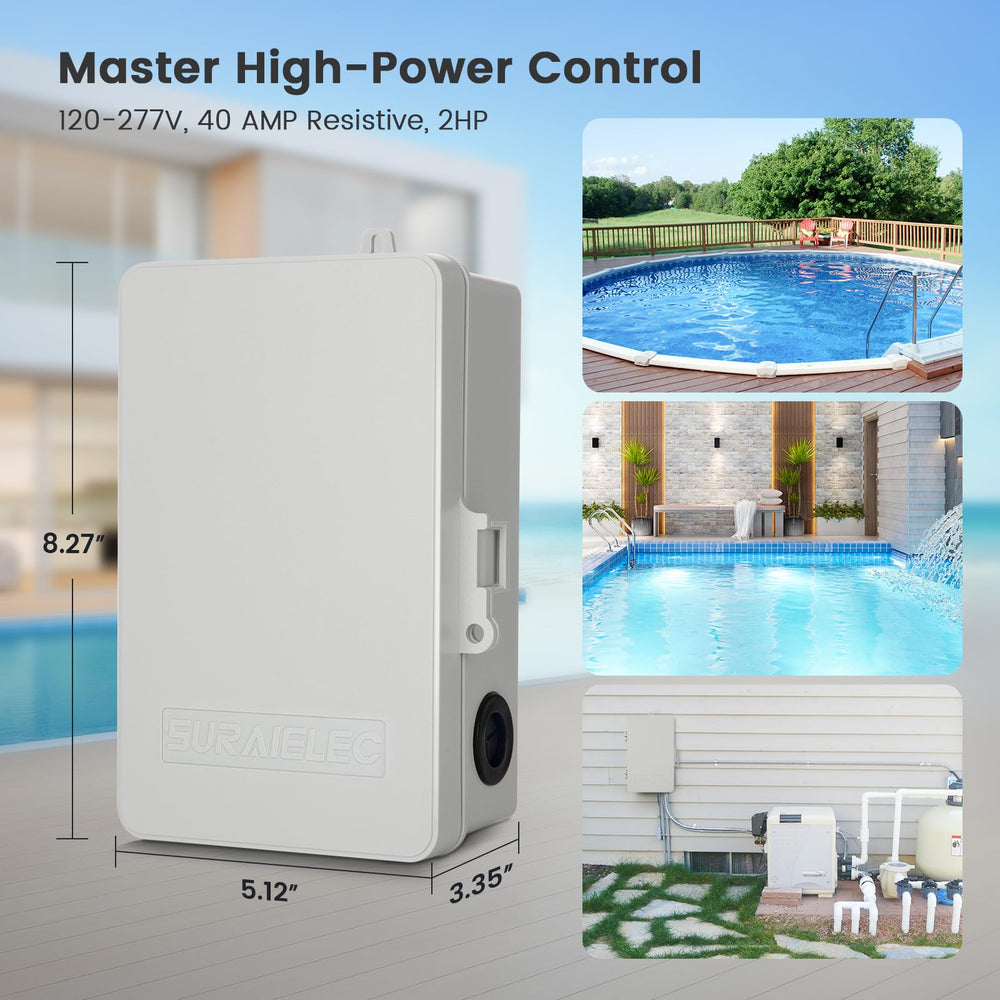 SURAIELEC installed in a pool area demonstrating automated control and consistent schedule benefit