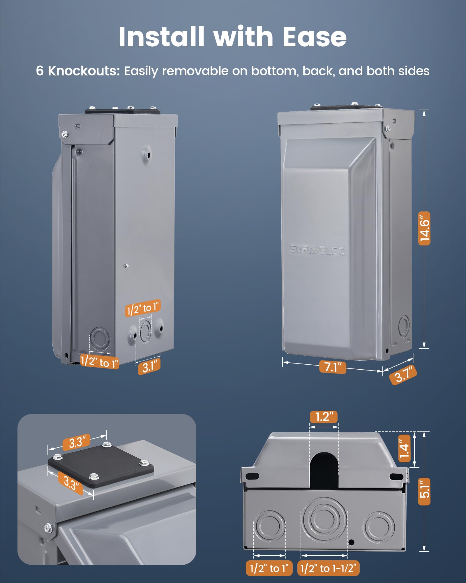 SURAIELEC next to doorframe showing size and scale for accurate planning benefit
