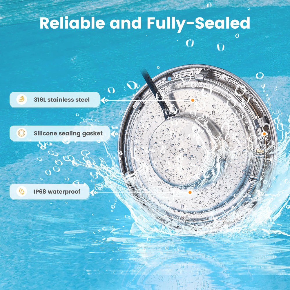 SURAIELEC 316L stainless steel housing close-up demonstrating corrosion resistance