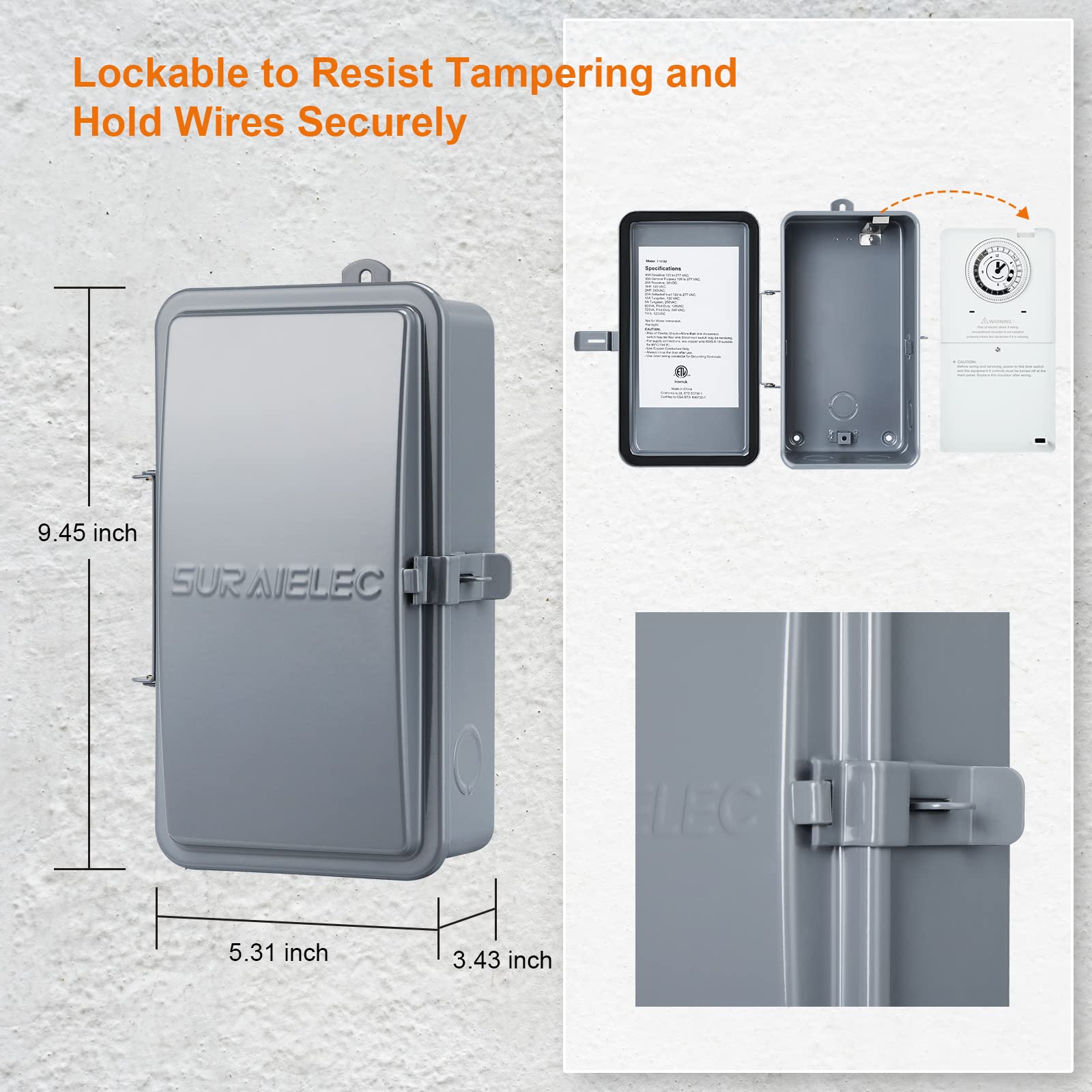 SURAIELEC weatherproof seal closeup protecting internal components outdoors