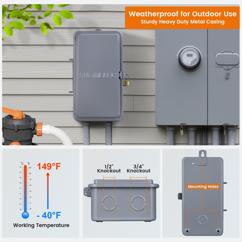 SURAIELEC wiring terminal view illustrating straightforward connections and safe installation