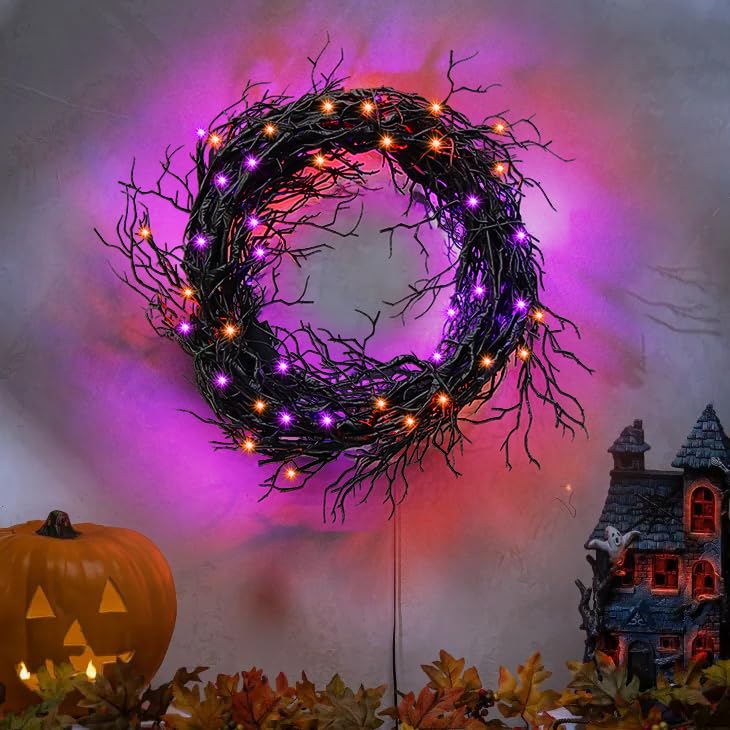 SURCVIO garland shaped into wreath for versatile seasonal display