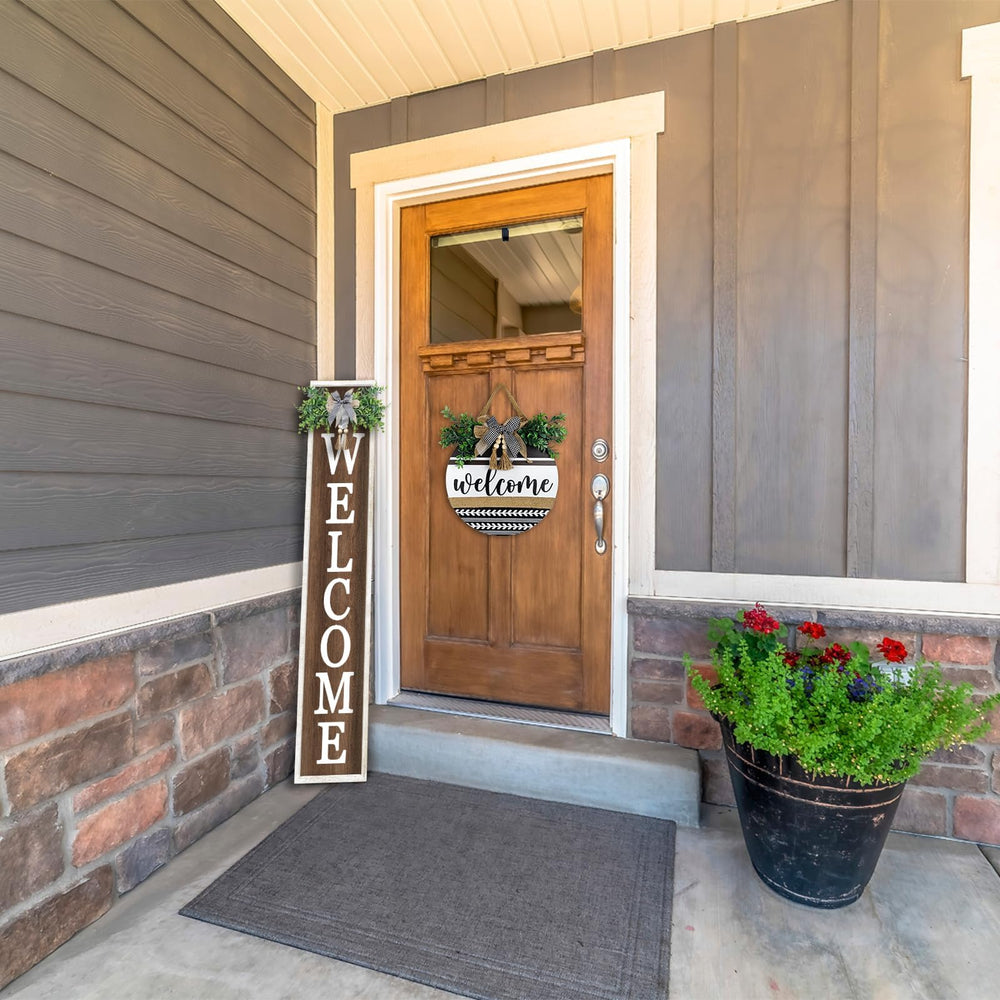 Surfapans styled in a cozy entryway creating inviting seasonal decor