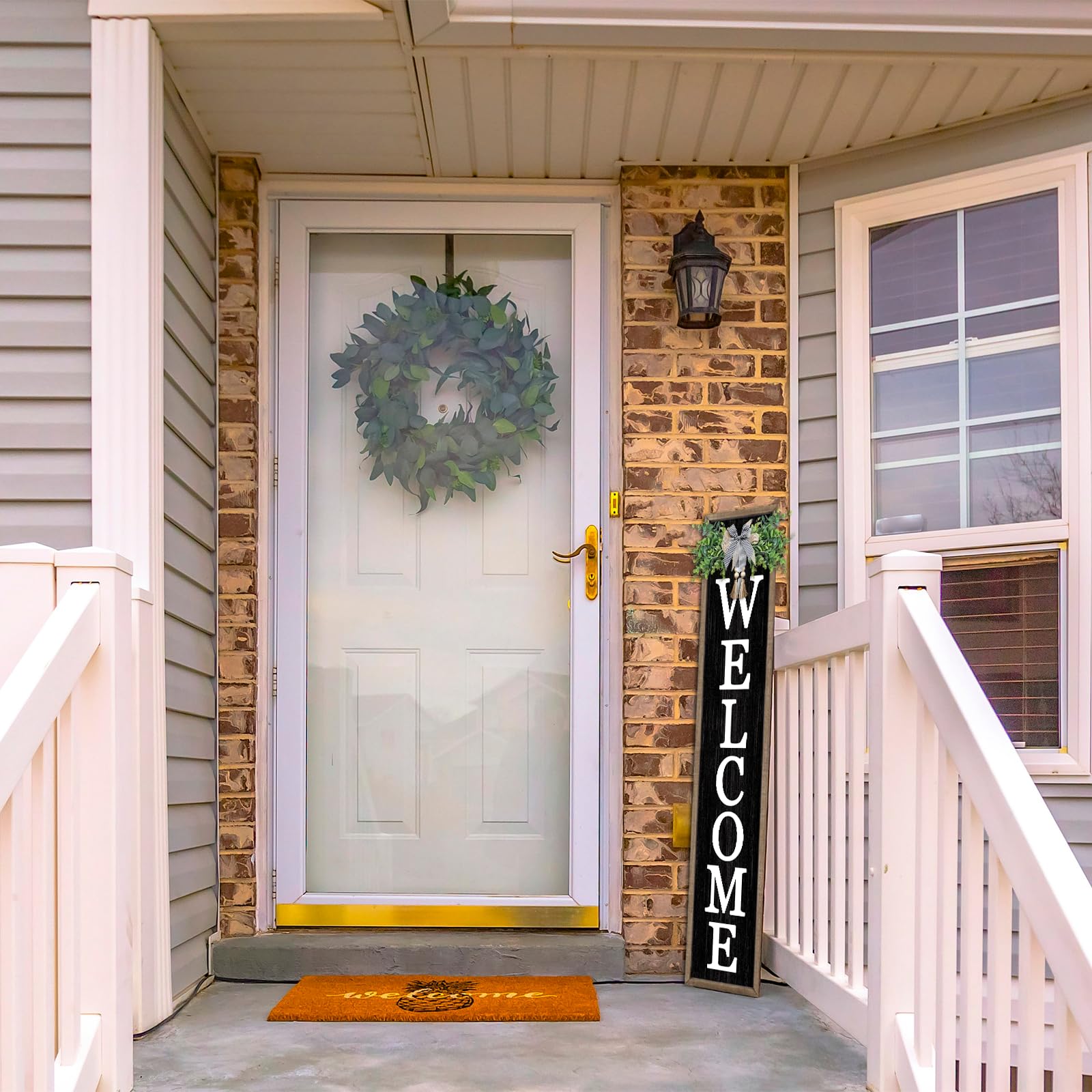 Surfapans displayed on a porch with cushions showing year-round decorative versatility