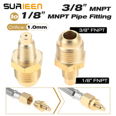 SURIEEN heavy brass fittings detail highlighting durable conversion and leak-resistant seal