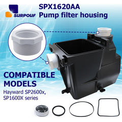SURPOUF housing during DIY installation saving replacement pump cost