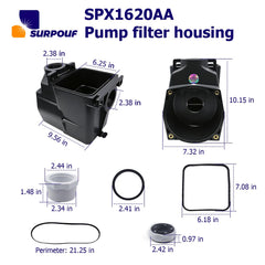 SURPOUF close-up of precision sealing surface preventing leaks and air intake