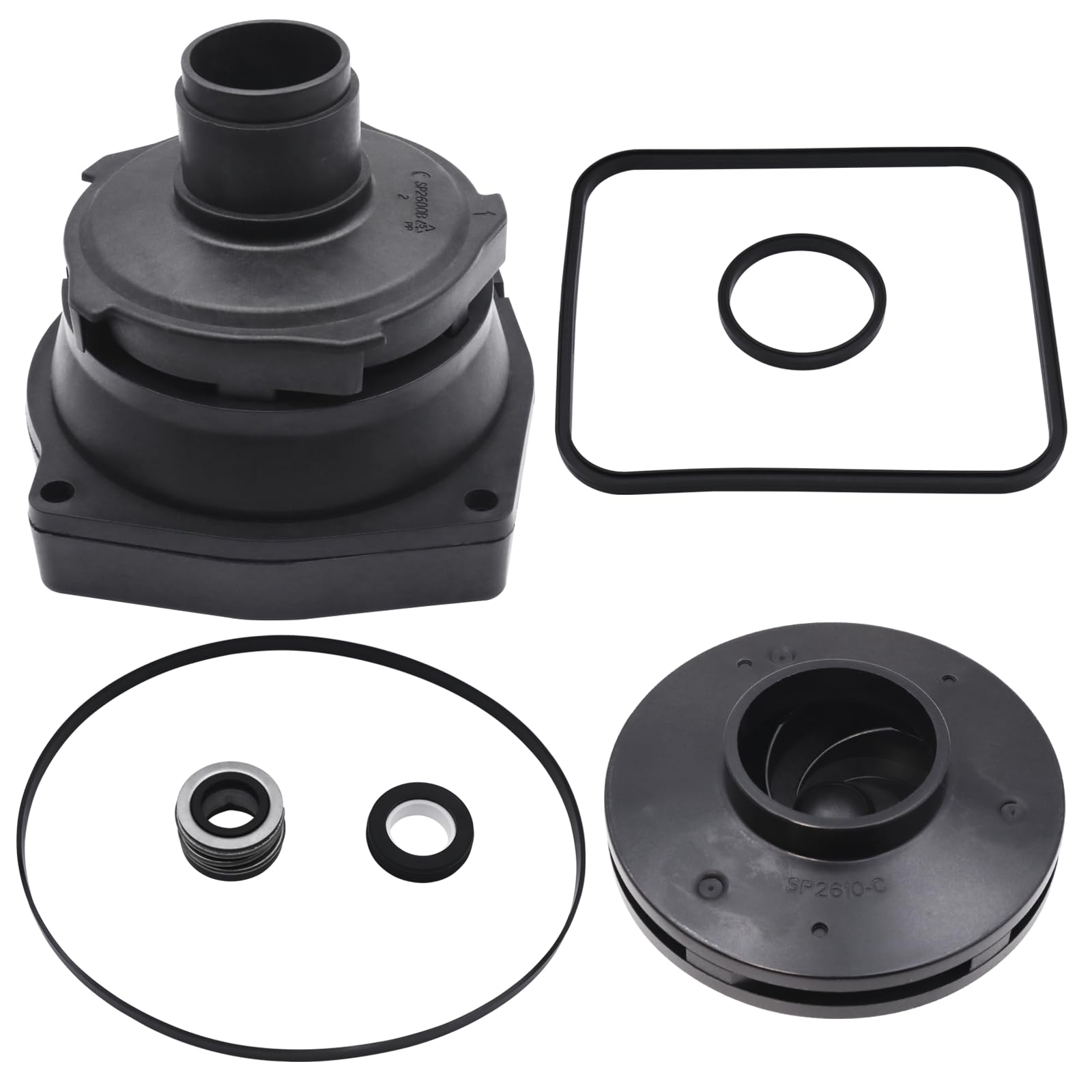 SURPOUF SPX2610CKIT front packaging showing kit for Hayward Super Pump and clear benefits
