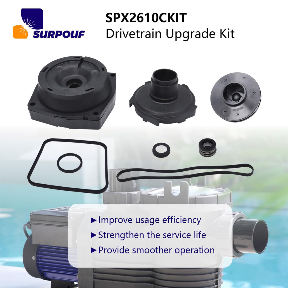 SURPOUF SPX2610CKIT installed on Hayward Super Pump 1600X demonstrating restored fit