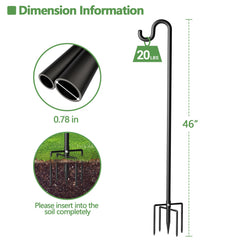 Surprizo five-prong base in soil for superior stability