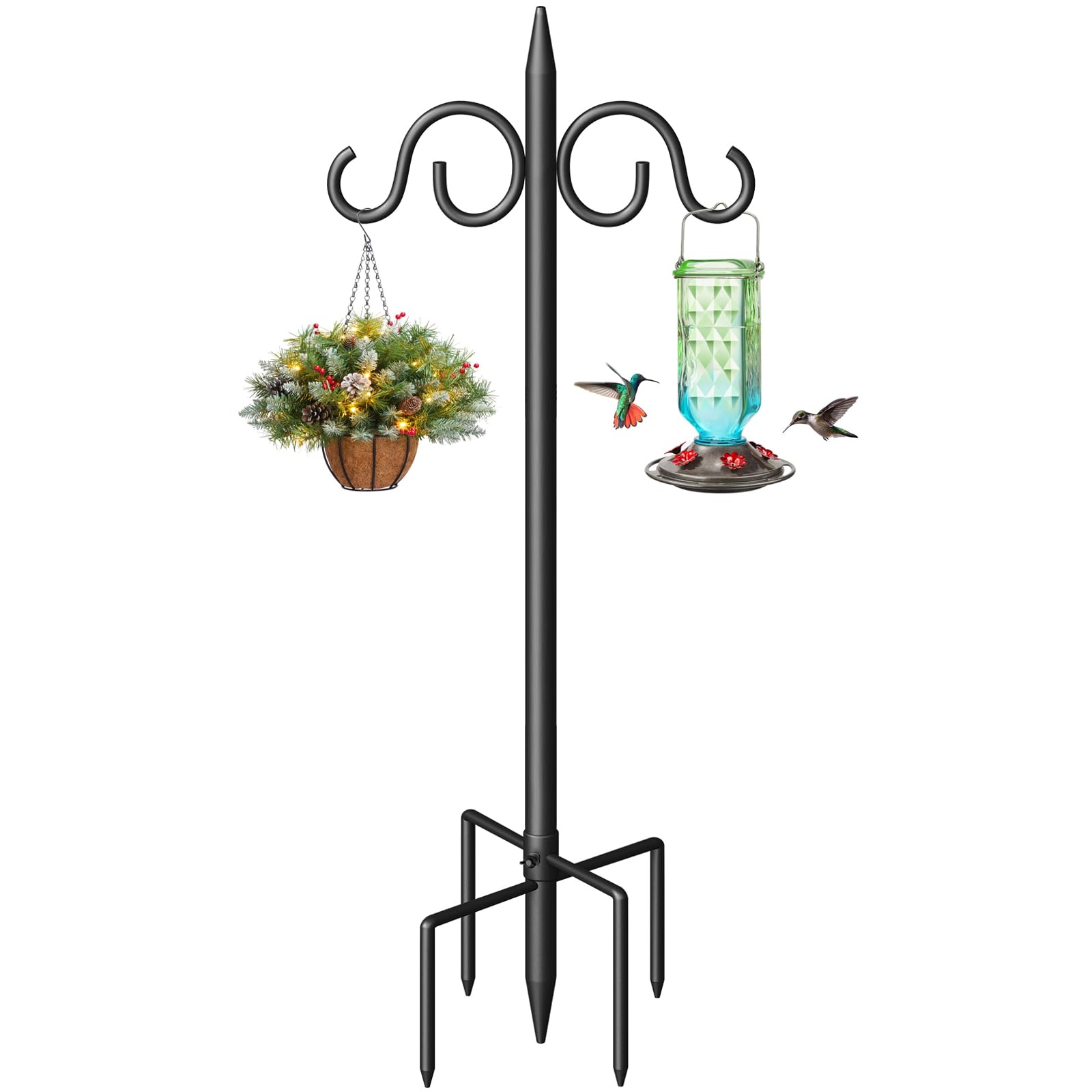 Surprizo double shepherds hook full height front view showing stability and capacity