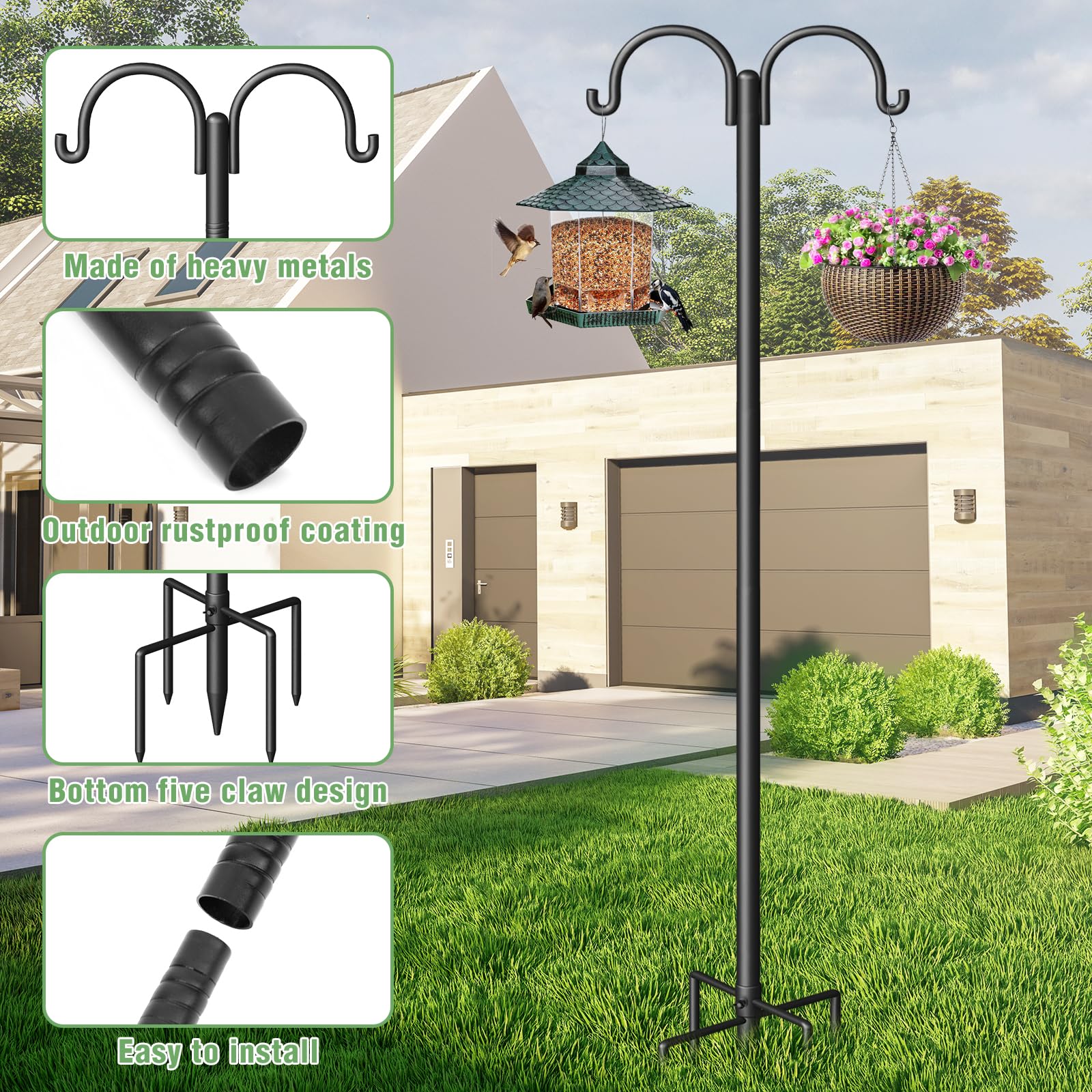Surprizo height adjustable sections displayed assembled benefit: choose 72, 86, or 102 inches